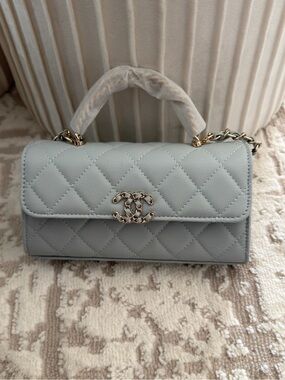 Chanel makeup bag Light blue ( LAST STOCK)